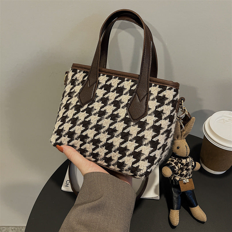Houndstooth Shoulder Bag