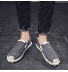 Linen beanie shoes
