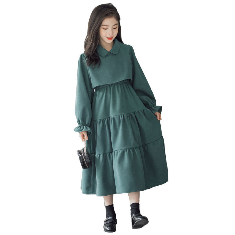 Corduroy Fan Dress
