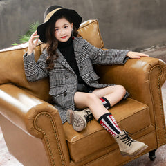 Leeah houndstooth coat