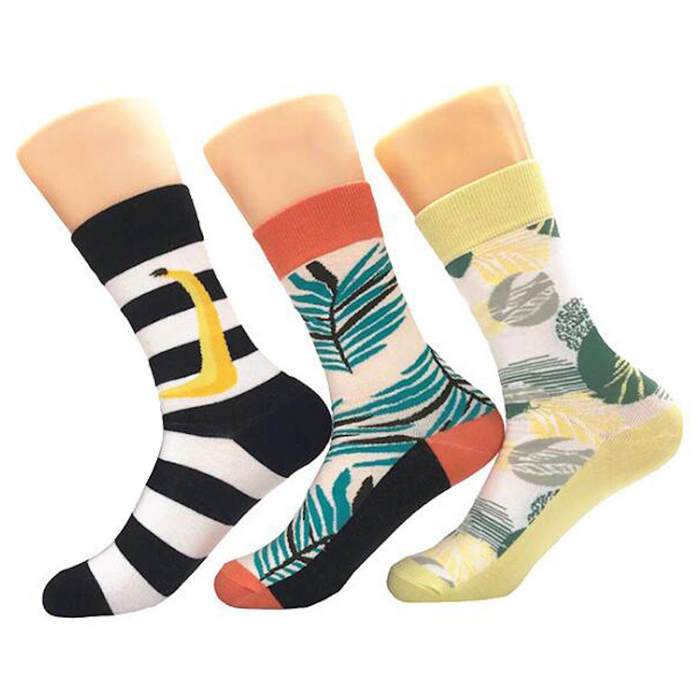Leaf Crew Socks - Premium Cotton Fun