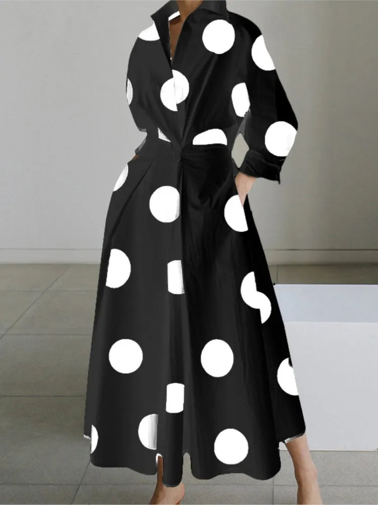 Ilana Spotted Maxi Dresses