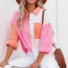 Lucinda Contrast Lapel Shirt