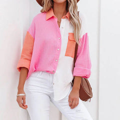 Lucinda Contrast Lapel Shirt