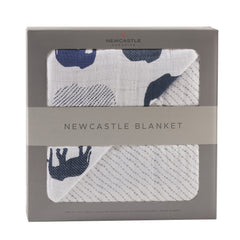 Ele the Elephants Wave Blanket