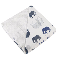 Ele the Elephants Wave Blanket