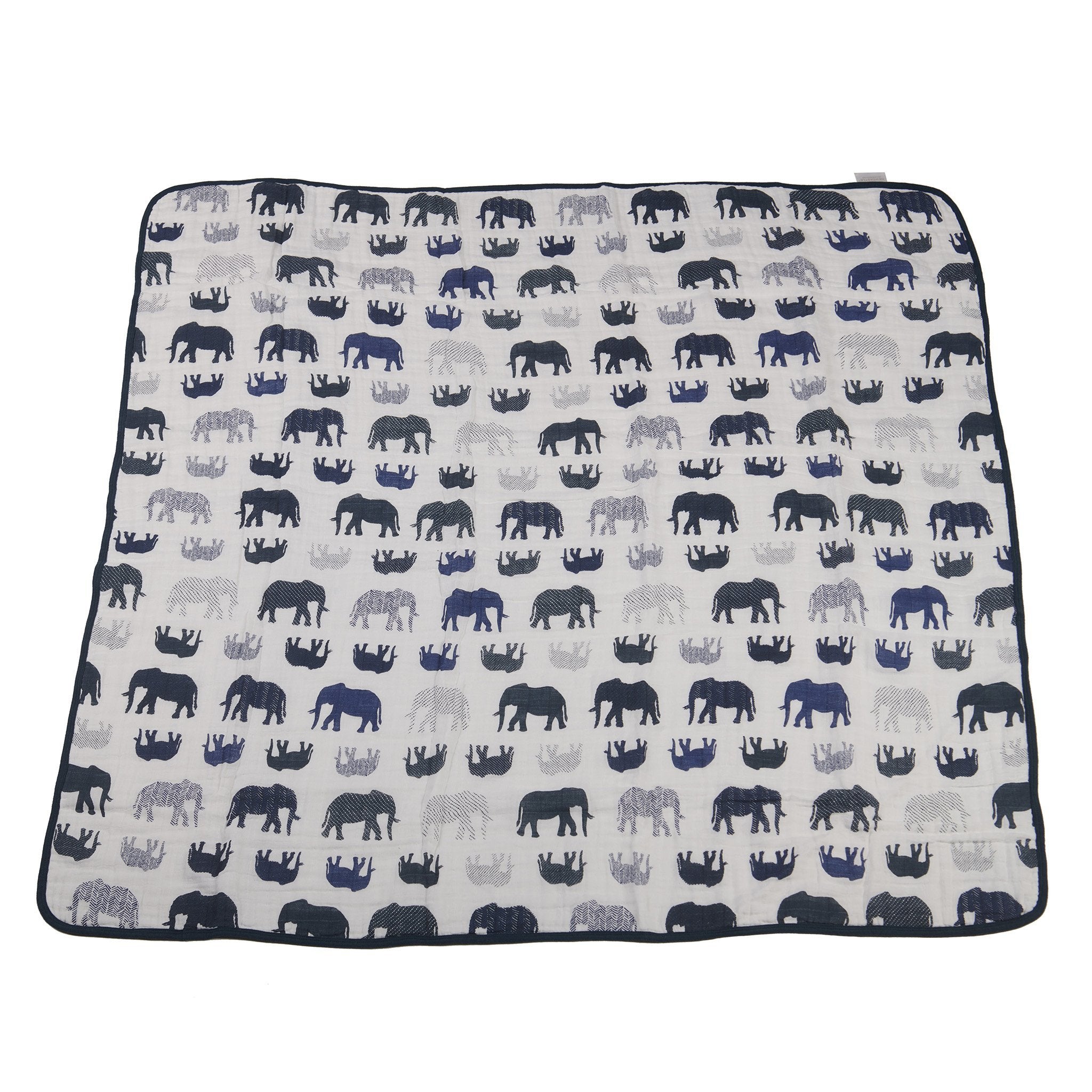 Ele the Elephants Wave Blanket