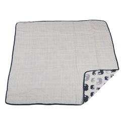 Ele the Elephants Wave Blanket