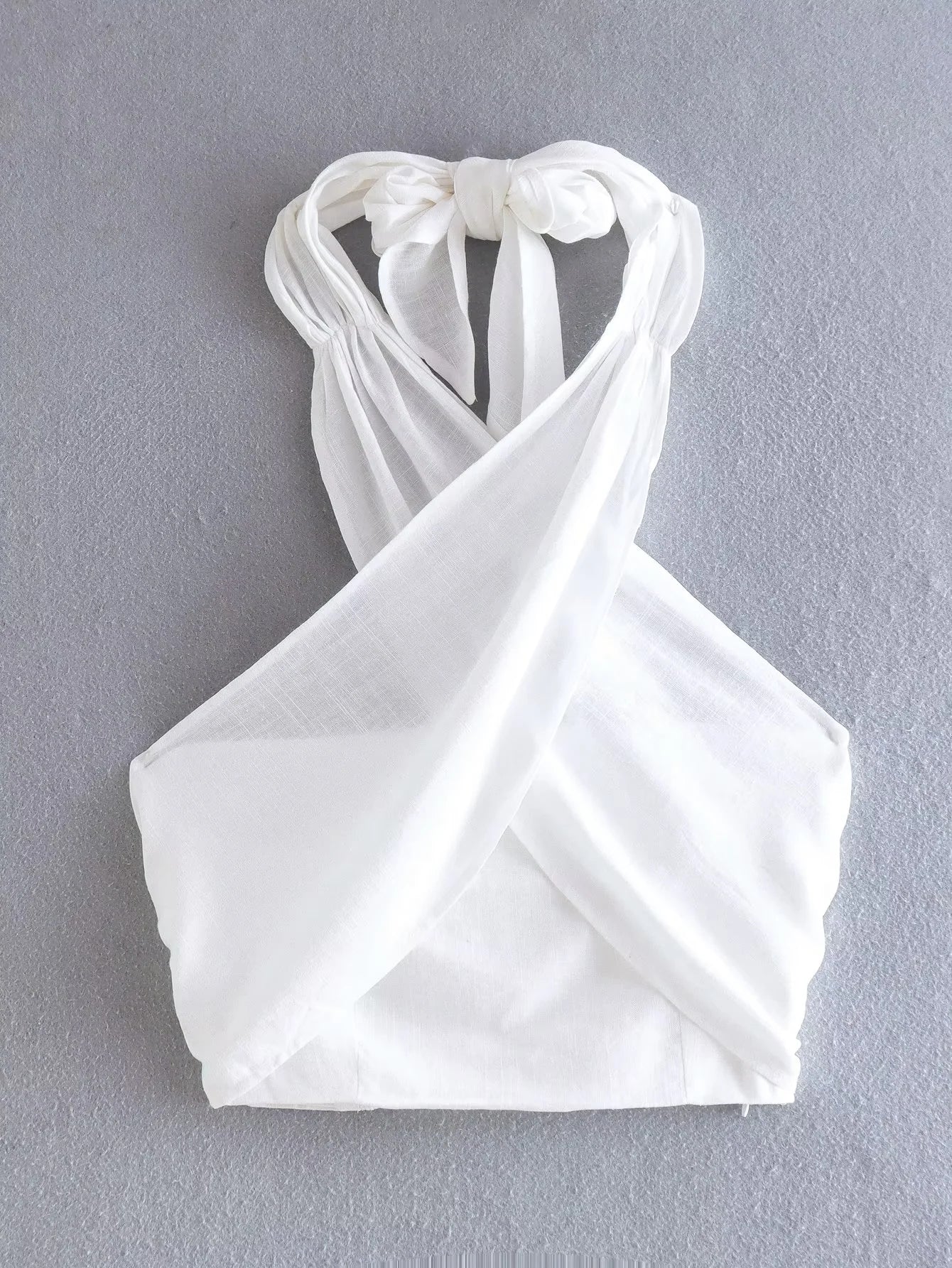 Mez Linen Crop Top