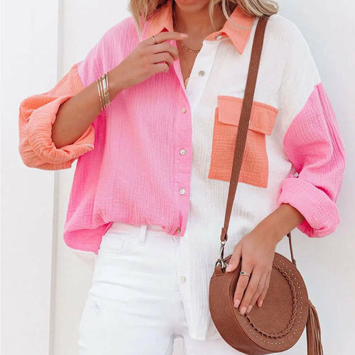 Lucinda Contrast Lapel Shirt