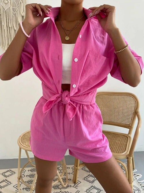 Maz Linen Shorts Set