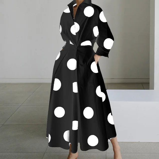 Ilana Spotted Maxi Dresses