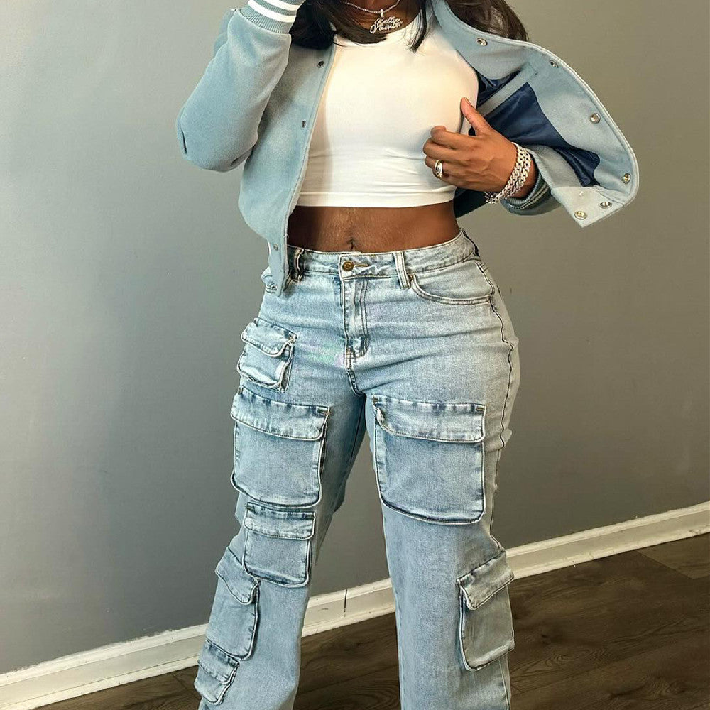 Blueberry Denim Pants