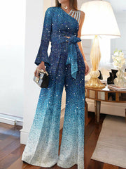 Carmela Off-Shoulder Pants Suit