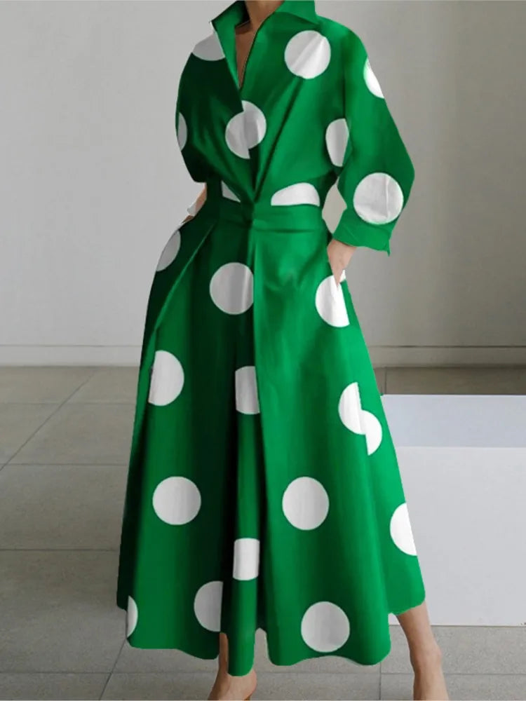 Ilana Spotted Maxi Dresses