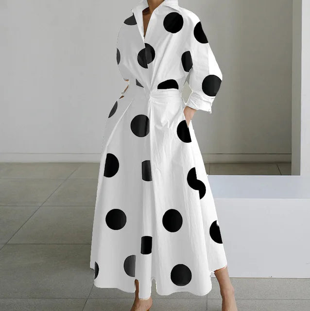 Ilana Spotted Maxi Dresses