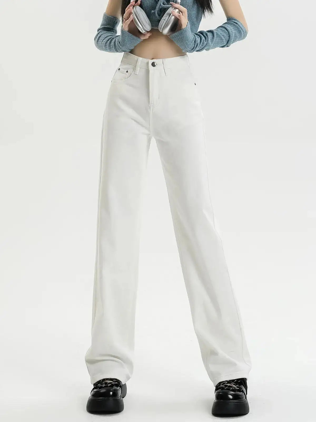 Lila Straight Denim Pants