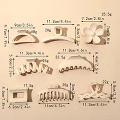 Geometric Hair Clip Set